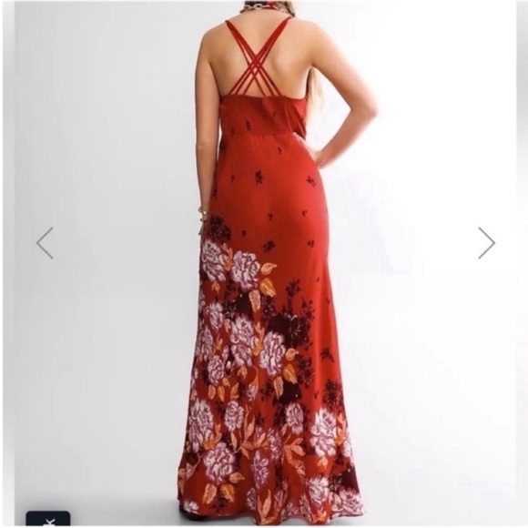 Free People get to you maxi slip dress boho XS - Picture 5 of 6